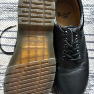 Dr. Martens Black Leather Derbys with Translucent Sole
